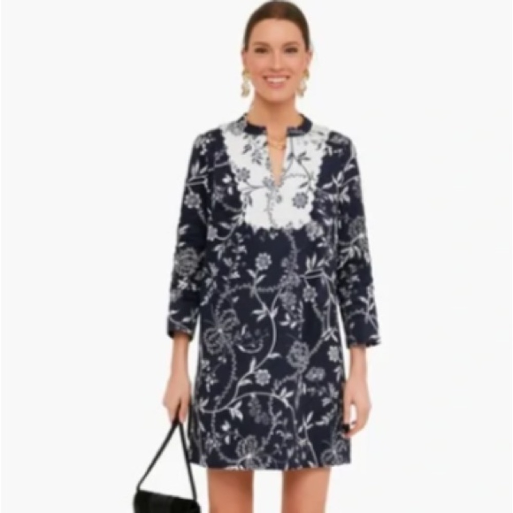 Tuckernuck Navy/White Westwind Avenalle Dress XXS